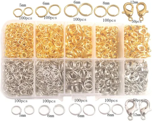 Miniatura 2 de ChangJin - 900 unidades mixtas de cierre de langosta para hacer joyas en contenedores