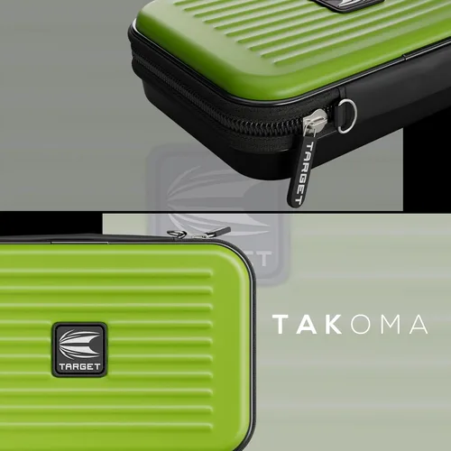 Miniatura 2 de Target Darts Takoma - Funda tipo cartera XL para dardos, verde con capacidad para 6 dardos, soporte protector de EVA con bolsas de doble cierre