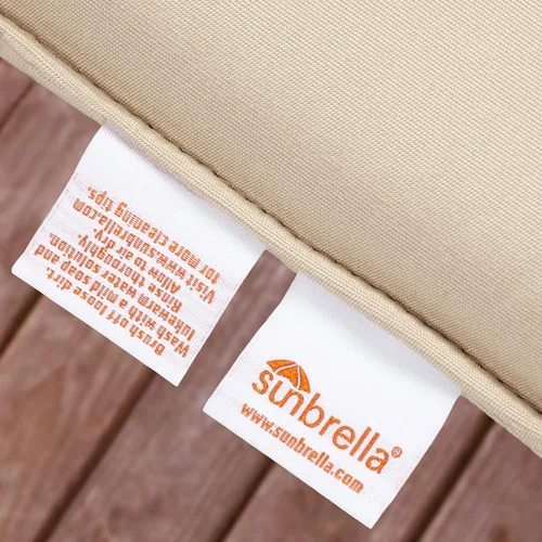 Miniatura 5 de Sorra Home Sunbrella - Juego de almohadillas para silla con cable para interiores y exteriores, 19 x 16 x 2 pulgadas, color plata fundida, 2