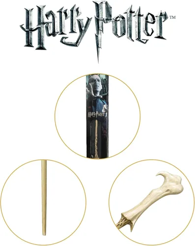 Miniatura 4 de The Noble Collection - Varita de Lord Voldemort en una caja estándar con ventana - Varita del mundo mágico de 15 pulgadas (14.6 in) - Varitas