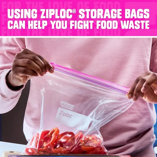Miniatura 5 de Ziploc Bolsas de adobo, fondo expandible con pestañas fáciles de abrir, medio galón, 24 unidades, paquete de 3 (72 bolsas en total)