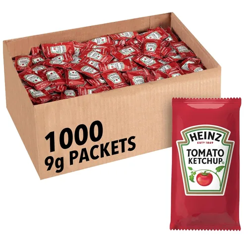 Miniatura 14 de Paquetes Heinz de ketchup de porción individual (0.3 oz por paquete, paquete de 200)