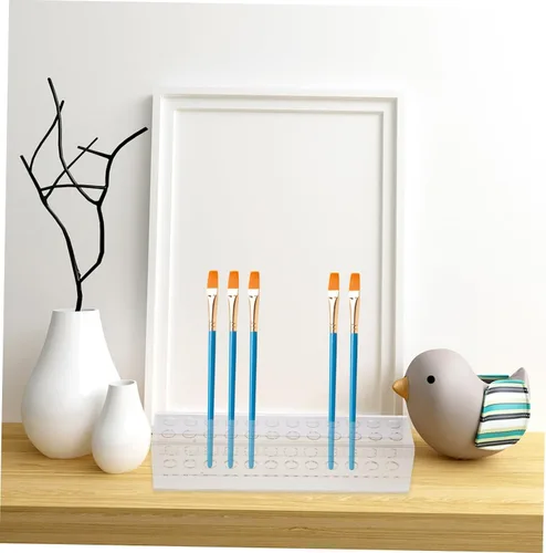 Miniatura 5 de Acrylic 24-Hole Makeup Pen Holder Storage Rack Cosmetic Display Case for Artists Detachable Organizer for Pens and Tools