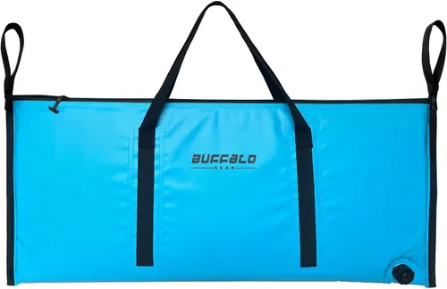 Miniatura 13 de Bolsa enfriadora térmica Buffalo Gear para peces, 40x18 pulgadas 48x18 pulgadas, a prueba de fugas, bolsa portátil impermeable, mantiene el hielo