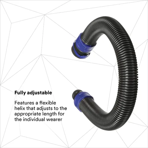 Miniatura 4 de 3M PAPR, Versaflo - Tubo de vinilo de respiración de ajuste de longitud BT-30, respirador purificador de aire eléctrico, conexión giratoria