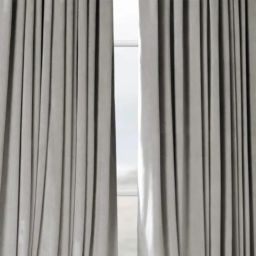Miniatura 8 de HPD Half Price Drapes Cortinas opacas de terciopelo extra anchas con ojales, de 84 pulgadas de largo, bloqueo de calor y luz completa, para Gris