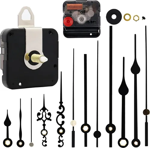 Miniatura 10 de TIKROUND Youngtown 12888 - Reloj de pared de cuarzo para bricolaje, piezas de repuesto de mecanismo de movimiento de repuesto de movimiento