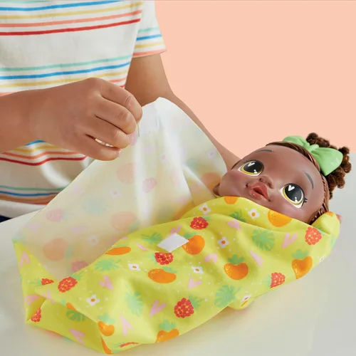 Miniatura 6 de Baby Alive Shampoo Snuggle Berry Boo Cabello Negro - Juego de muñeca bebé de agua de 11 pulgadas, juguetes para niñas y niños de 3 años en adelante