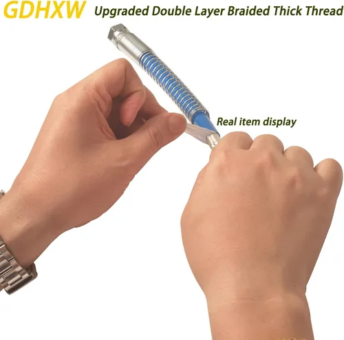 Miniatura 5 de GDHXW Manguera de pulverización de pintura sin aire de doble capa de alambre trenzado de doble capa de 25 pies mejorada 8500 PSI universal