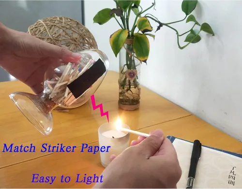 Miniatura 2 de Cloche de cristal con Striker, soporte de vidrio con Striker, Match Cloche Glass con Striker, soporte Match Striker, soporte de baño de lujo