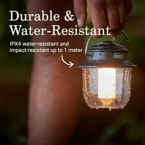Miniatura 6 de Linterna LED recargable Coleman Classic 800L, linterna resistente a impactos y al agua con asa de mosquetón y puertos de carga, ideal para acampar