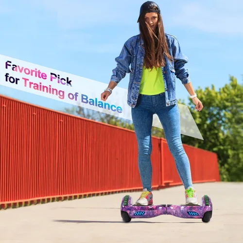 Miniatura 3 de FLYING-ANT Hoverboard de 6.5" de dos ruedas con asiento de autoequilibrio, scooter eléctrico con ruedas de luz LED Flash