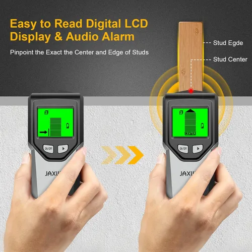 Miniatura 5 de Detector de Vigas Escáner de Pared - Herramienta Detector de Vigas 5 en 1 con Chip Inteligente y Pantalla LCD HD, Detector de Vigas Buscador
