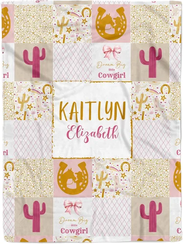 Miniatura 11 de MDPrints - Manta rosa de bautismo para niñas, regalos de bautismo personalizados para niñas, mantas de bebé personalizadas para niñas con nombre