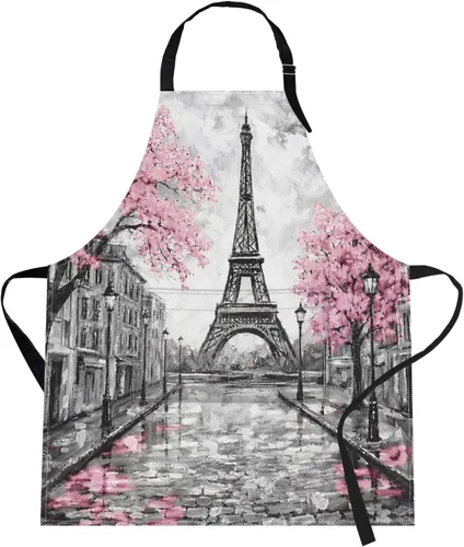 Miniatura 10 de Britimes Lindos delantales para mujer, para el hogar, cocina, hornear, jardinería, 25 delantales con babero, regalos divertidos