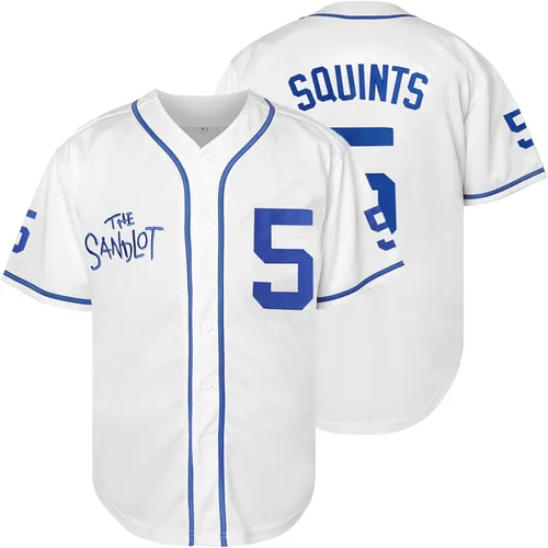 Miniatura 19 de The Sandlot Benny The Jet Rodriguez Michael Squints Palledorous Alan Yeah-Yeah McClennan Bel Air Jersey de Béisbol con Impresión 3D 11-gris