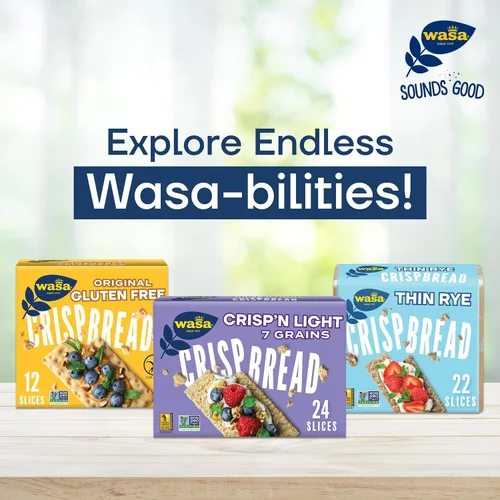 Miniatura 8 de Wasa Pan crujiente de sésamo y sal marina sin gluten, 6.1 oz (paquete de 10)