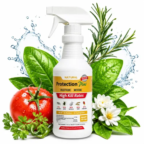 Miniatura 12 de Protección ecológica para plantas, insecticida de amplio espectro, fungicida, acicida; mata y repele ácaros, mosca blanca, pulgones, trips, más