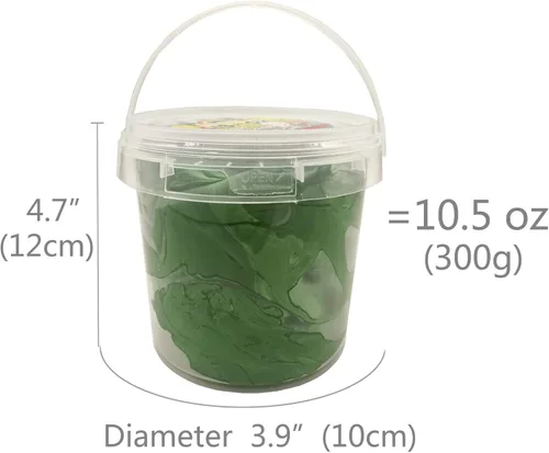 Miniatura 4 de Arcilla de modelado Air Dry de 10.5 onzas, arcilla mágica ultraligera, masa de moldeo, colores primarios, kit de manualidades (verde oscuro)