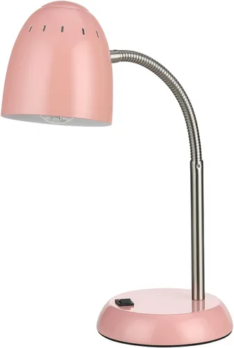 Miniatura 10 de Lámpara de mesa de diseños simples para cuidar los ojos, lámpara de escritorio básica de metal LED E26 con cuello de ganso flexible, lámpara