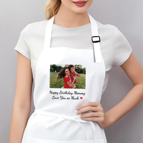 Miniatura 4 de Delantal Personalizado con Nombre y Logo de Kenzal, Delantal de Cocina y Barbacoa para Mujeres y Hombres, Delantal de Chef Personalizado
