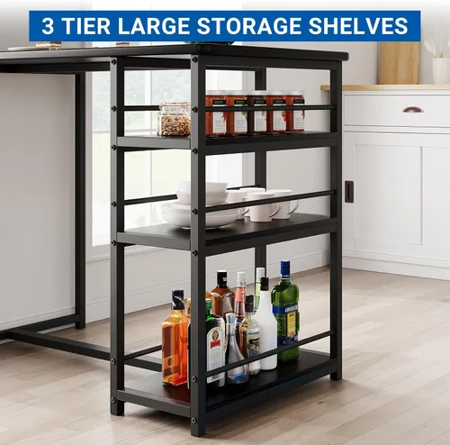 Miniatura 5 de GarveeHome Juego de mesa de comedor para 2, mesa de cocina de altura de mostrador con 2 taburetes de bar tapizados, mesa de comedor y sillas