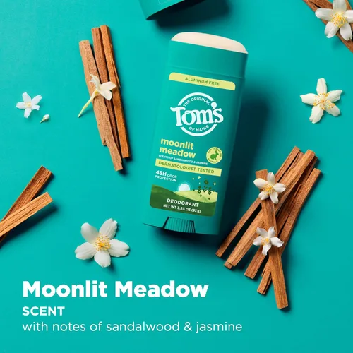 Miniatura 4 de Tom's of Maine Moonlight Meadow - Desodorante natural para hombres y mujeres, sin aluminio, sin fragancias, tintes ni conservantes artificiales, sin