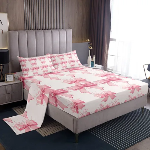 Miniatura 39 de Feelyou Husky - Juego de sábanas con diseño de flor de cerezo rosa, ropa de cama para perro, 1 sábana encimera y 1 sábana bajera ajustable con 1