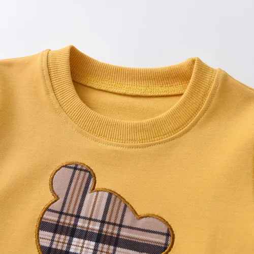 Miniatura 14 de Ropa de bebé niño niño manga larga con estampado de oso + pantalones deportivos