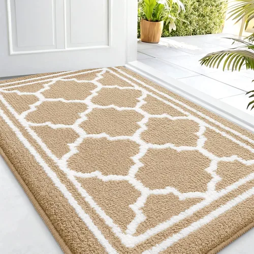 Miniatura 15 de Buganda Alfombra para Puerta Interior, Felpudo Resistente a la Suciedad y Absorbente, Antideslizante, Alfombras de Perfil Bajo para Entrada Marrón