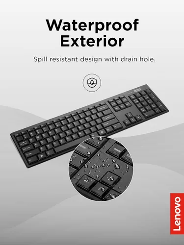 Miniatura 4 de Lenovo Teclado compacto inalámbrico 100 - Teclado inalámbrico para PC y portátil con Windows - Teclas silenciosas - Diseño de tamaño completo