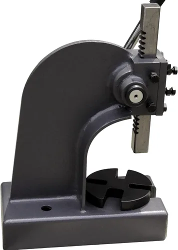 Miniatura 5 de KAKA INDUSTRIAL Prensa de eje, prensa manual de eje de 0.5 toneladas, altura ajustable de hasta 3.5 pulgadas, cuerpo soldado con placa de acero