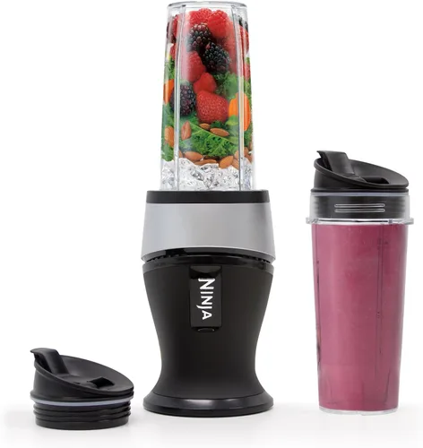 Miniatura 12 de Ninja Licuadora Nutri Pro Una porción Para batidos, salsa, batidos y bebidas congeladas Incluye 2 tazas y tapas para batidos Tritura