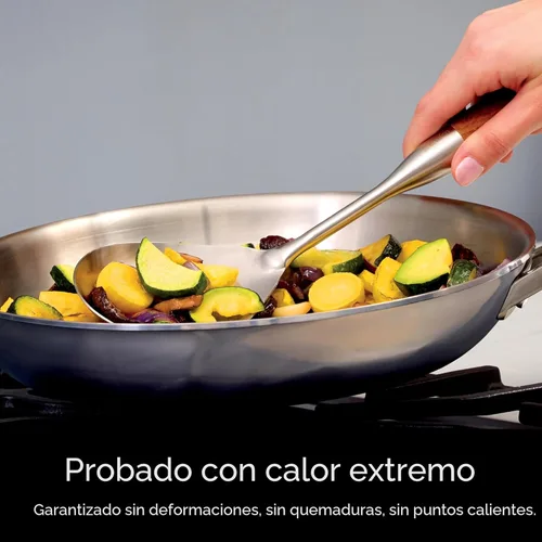 Miniatura 7 de Juego de ollas y sartenes de acero inoxidable Ninja EverClad de 7 piezas, juego de utensilios de cocina, compatible con todas las estufas e