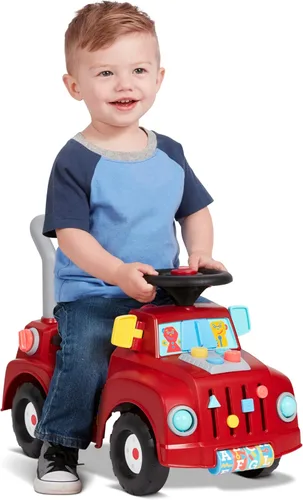 Miniatura 14 de Radio Flyer Busy Buggy, para niños pequeños de 1 a 3 años, 3 en 1 con 17 actividades sensoriales, función antipuntas, almacenamiento debajo