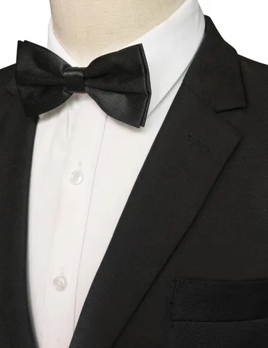 Miniatura 2 de JEMYGINS Pajarita ajustable de color sólido preatada para hombre