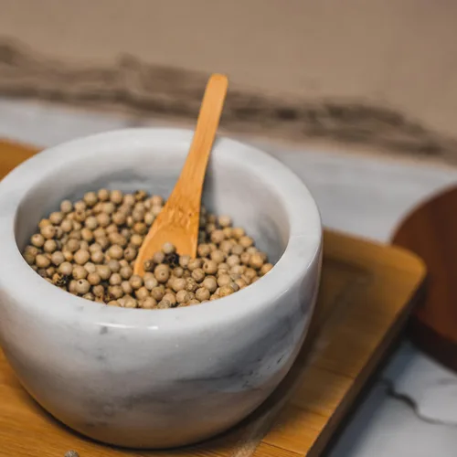 Miniatura 6 de Azucarero con tapa, contenedor de azúcar de mármol con madera de acacia natural, bodega de sal con tapa, tarro de azúcar, recipiente de sal, Gris