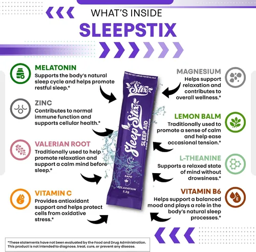 Miniatura 4 de Sleep Aid Melatonina Polvo triptófano glicina raíz de valeriana magnesio para el sueño bálsamo de limón L teanina glicinato de magnesio zinc ayuda