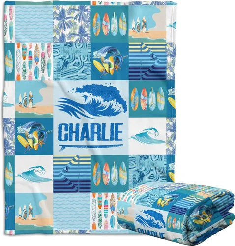Miniatura 18 de Manta de bombero, mantas de bebé de camión de bomberos, mantas de bebé personalizadas para niños, mantas de bebé personalizadas con nombre, manta