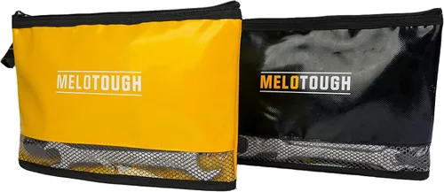 Miniatura 11 de MELOTOUGH Material impermeable 12 pulgadas bolsa de herramientas con cremallera paquete de 2, bolsa de herramientas multiusos para herramientas