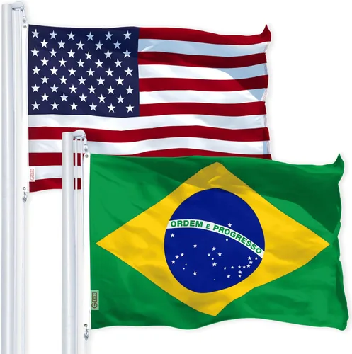 Miniatura 14 de Banderas colombianas de Estados Unidos y Colombia 3x5 FT Combo Impreso Poliéster 150D por G128 Estados Unidos + Colombia