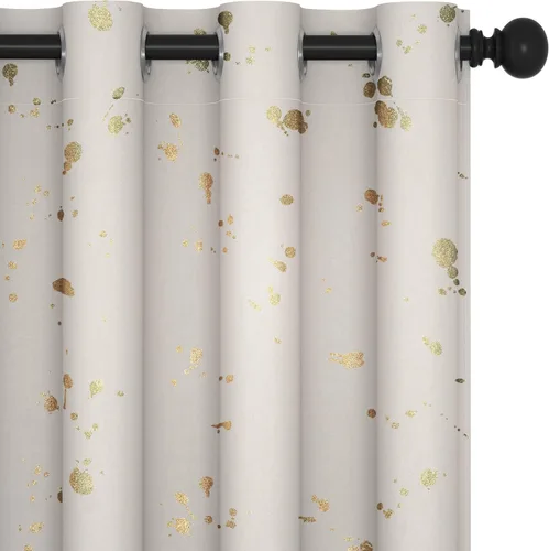 Miniatura 49 de Deconovo Cortinas opacas, 2 paneles, 52 x 72 pulgadas, cortinas con aislamiento térmico para oscurecer la habitación, con ojales para dormitorio