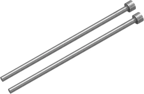 Miniatura 6 de uxcell Pasadores eyectores rectos, 0.256 in (1/4") Dia. Punzón de punta redonda de acero 65Mn 100mm (4") de largo para mantenimiento mecánico 2