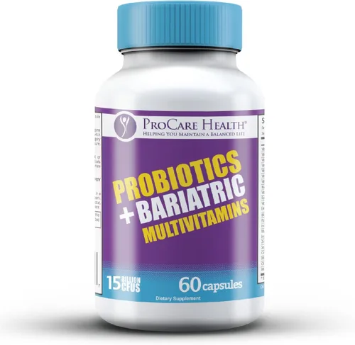 Miniatura 8 de ProCare Health Multivitamínico bariátrico probiótico con hierro de 45 mg (60 unidades) - 15 mil millones de UFC probiótico bariátrico cápsulas