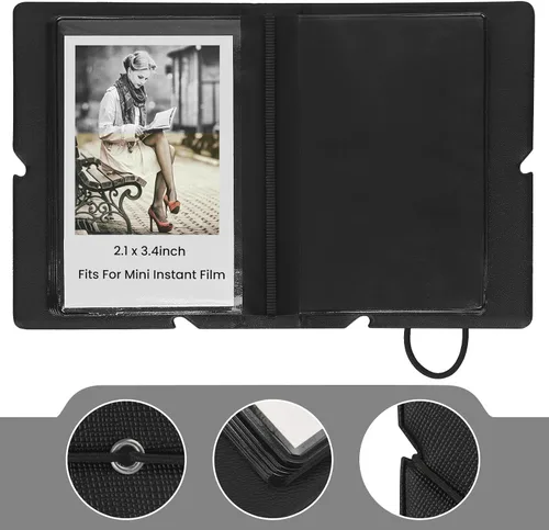 Miniatura 3 de Álbum de Fotos Mini Lifting con 28 Bolsillos para Imágenes de 2x3 Pulgadas que se Ajusta a Cámara Instantánea Fujifilm Instax Mini 7s 8 9 11 25 26
