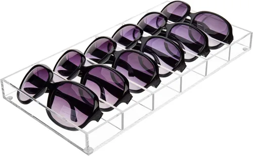 Miniatura 5 de MyGift Acrylic Sunglass Organizer,Glasses Holder,Sunglass Holder,Eyeglass Case Storage,Display Tray Drawer,Eyewear, Jewelry, Makeup