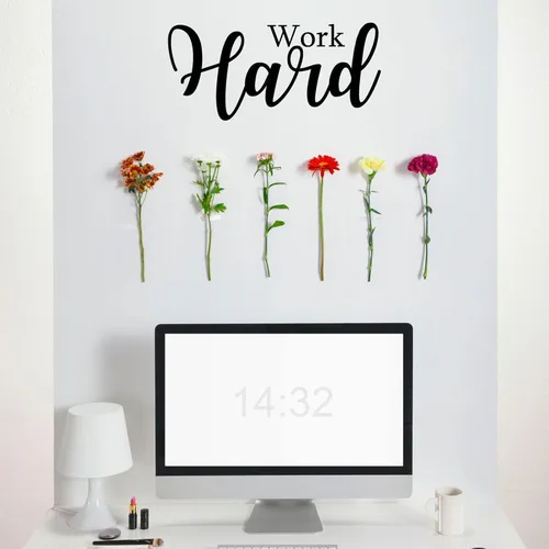 Miniatura 8 de Leinuosen 25 piezas calcomanías inspiradoras para pared, cita motivacional, despegar y pegar, calcomanías de vinilo con citas extraíbles y positivas
