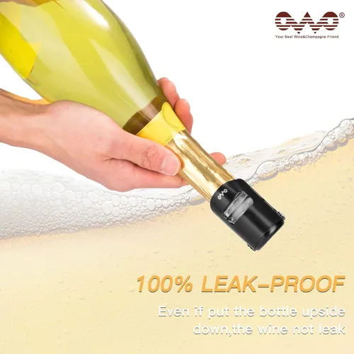 Miniatura 3 de OWO Tapones para botellas de champán de acero inoxidable, corcho de champán reutilizable y tapón ahorrador, Prosecco a prueba de fugas y tapón
