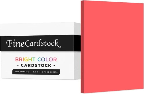 Miniatura 32 de Papel de alta calidad para tarjetas de colores, caja de 1000 hojas, cartulina de peso medio de 65 libras, perfecta para suministros escolares, artes