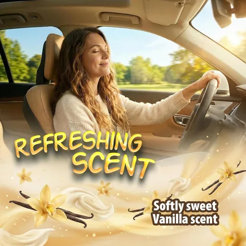 Miniatura 4 de Little Pup 96602 Aroma de vainilla, ambientador de coche, clips a ventilación de aire acondicionado, aceite de fragancia sin alcohol, plástico
